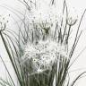 Трава искусственная интерьерная с одуванчиками Н120 см в кашпо DTUS300S 449 белый